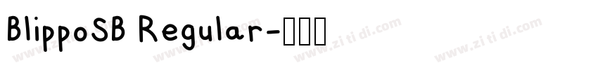 BlippoSB Regular字体转换